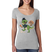 A Happy Cute Pig Wearing A Santa (2) Women's Triblend Scoop T-shirt | Artistshot