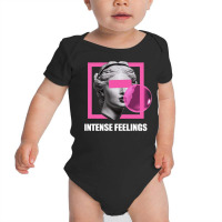 A Woman With Eyes Coveredby A Pink Rectangle Baby Bodysuit | Artistshot