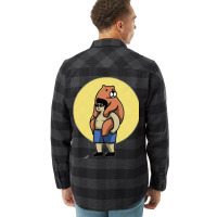 Bear And Man Images Flannel Shirt | Artistshot