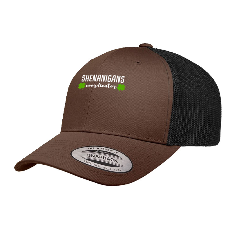 Shenanigans Coordinator  Saint Irish Pats St, Patrick's Day Retro Trucker Cap | Artistshot