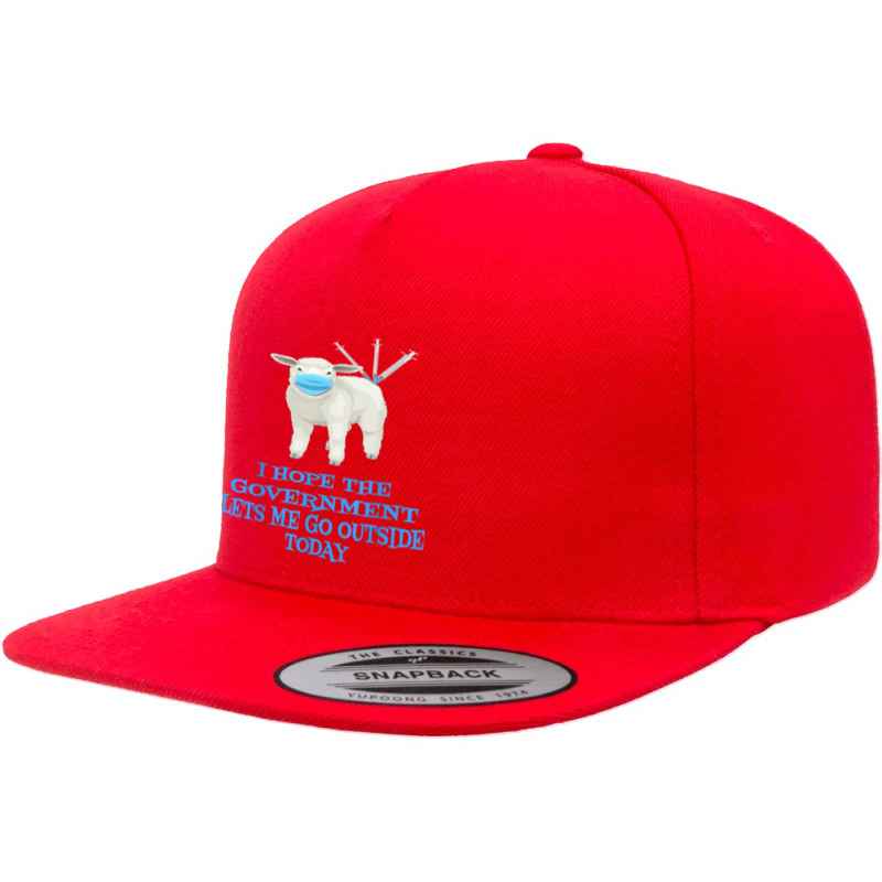 Sheep Sheeple Anti Vaccine Vax Mask Mandate Wants Go Outside T Shirt 5 panel snapback cap by jermonmccline | Artistshot