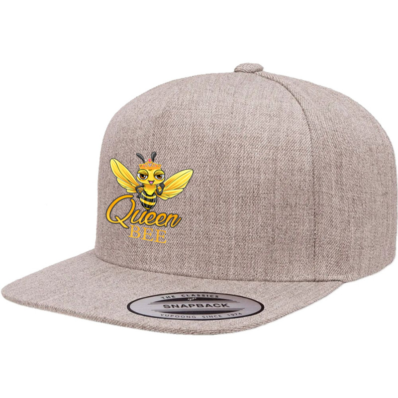 Bee Beekeeper Queen Bee Crown Women Girls Honey Bee Hive Beekeeping 92 5 Panel Snapback Cap | Artistshot