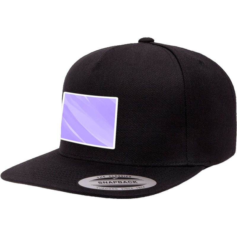 Pink Watercolor Brushstroke Gold Black Leafy Vines 31182485 5 Panel Snapback Cap | Artistshot