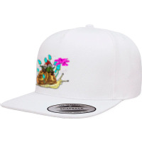 Magic Mushroom Snail Dwarfs Tie Dye Psychedelic Animal Gift T Shirt 5 Panel Snapback Cap | Artistshot