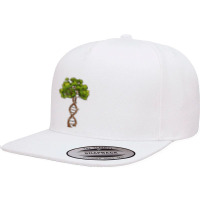 Dna Tree Of Life Science Genetics Biology Environment Lover T Shirt 5 Panel Snapback Cap | Artistshot