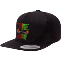 Juneteenth Insprire Like Martin T  Shirtjuneteenth Insprire Like Marti 5 Panel Snapback Cap | Artistshot