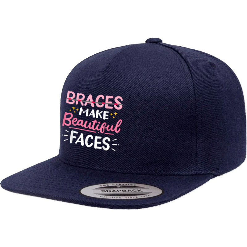 Dental Braces Orthodontist Dentist T Shirt 5 Panel Snapback Cap | Artistshot