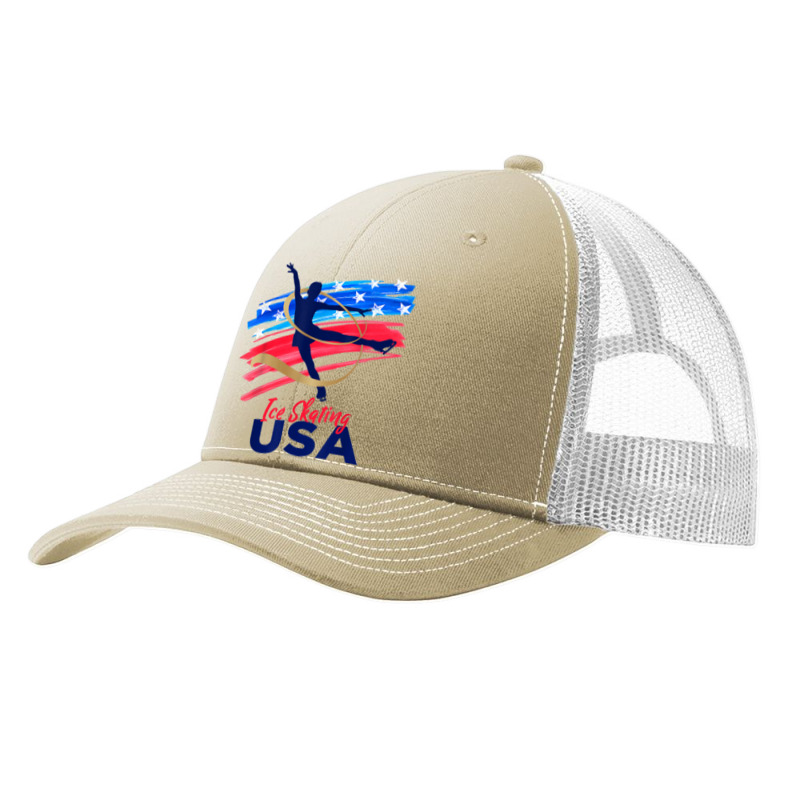 Ice Skating Dance Support The Team Tshirt Usa Flag T Shirt Pa Trucker Cap by emaliekrein | Artistshot