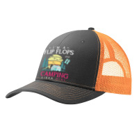 Im A Flip Flops And Camping Kinda Girl Camper Women Camping T Shirt Pa Trucker Cap | Artistshot