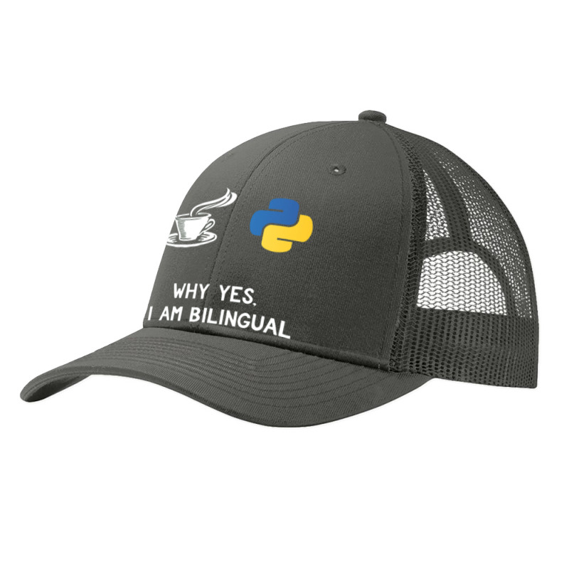 Funny Python Java Programmer Bilingual Coder Gift Tee Pa Trucker Cap by irhamtsani | Artistshot