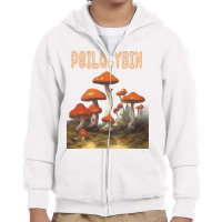 Psilocybin Youth Zipper Hoodie | Artistshot