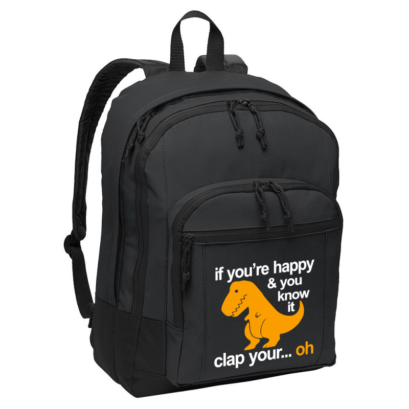 T Rex Clap Your Hands Classic Basic Backpack | Artistshot