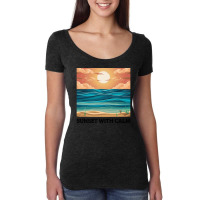 Sunset With Calm Women's Triblend Scoop T-shirt | Artistshot