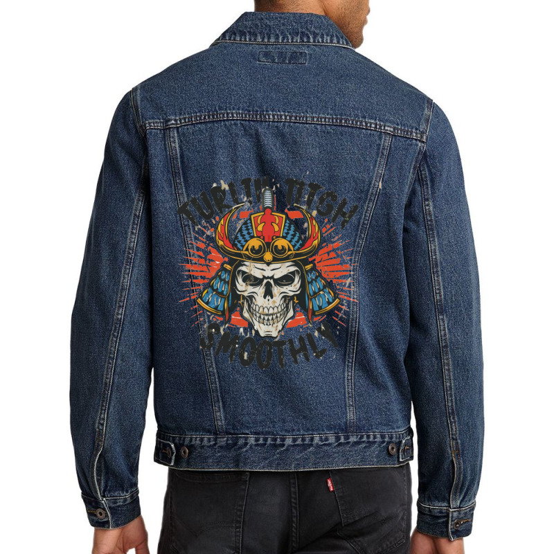 Turtling Through Life Smoothly Men Denim Jacket by John Nichols | Artistshot