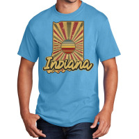 Indiana State Usa Basic T-shirt | Artistshot