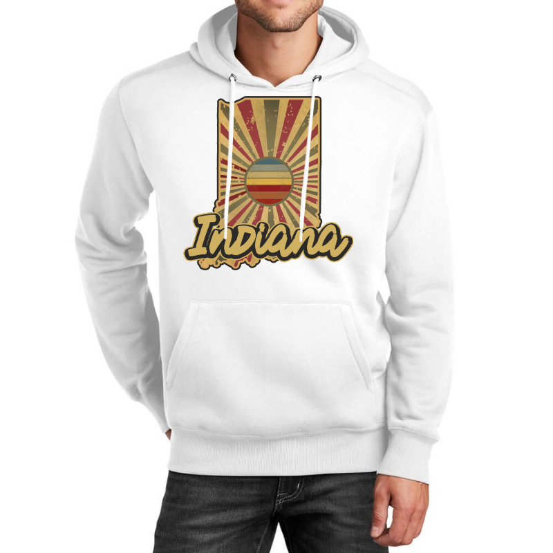 Indiana State Usa Unisex Hoodie by Ayraza | Artistshot