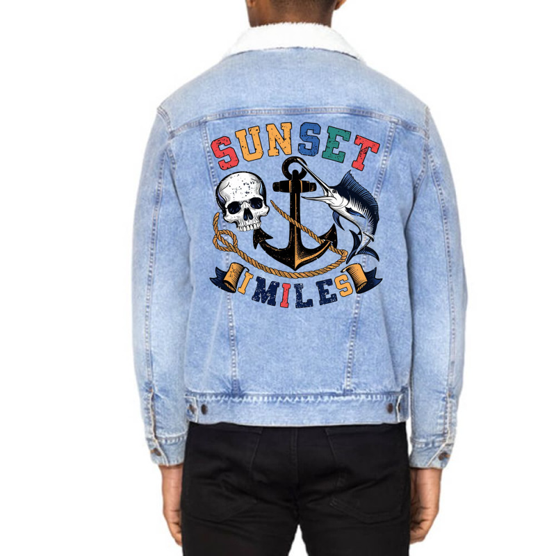 Marlin Fishing Club Unisex Sherpa-lined Denim Jacket | Artistshot