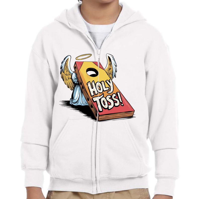 Holy Toss Youth Zipper Hoodie | Artistshot