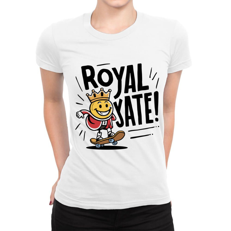 Royal Skate Ladies Fitted T-Shirt by Charity Aduset | Artistshot