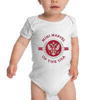 Mini Marvel Of The Usa Baby Bodysuit | Artistshot