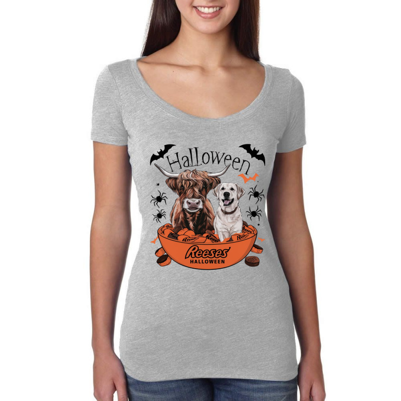 Reeses Halloween Candy Women's Triblend Scoop T-shirt by Charity Aduset | Artistshot