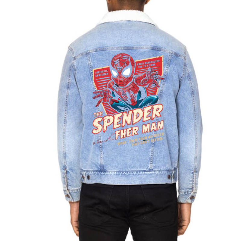 The Spender Man Unisex Sherpa-lined Denim Jacket | Artistshot