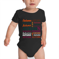 The Word 'autumn Baby Bodysuit | Artistshot