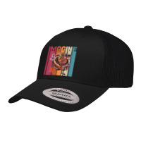 Womens Imagine Great Dragon Vintage Cool Art Great Art Character Retro Trucker Cap | Artistshot