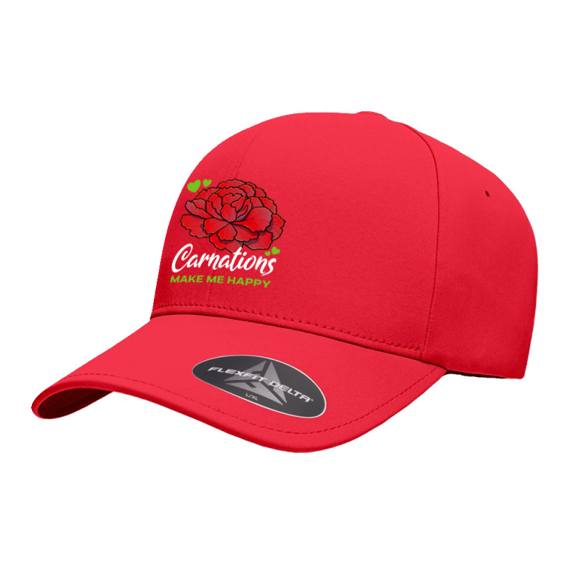 Carnations T  Shirt Carnations Make Me Happy Flower T  Shirt Seamless Cap by parkerconroy39 | Artistshot