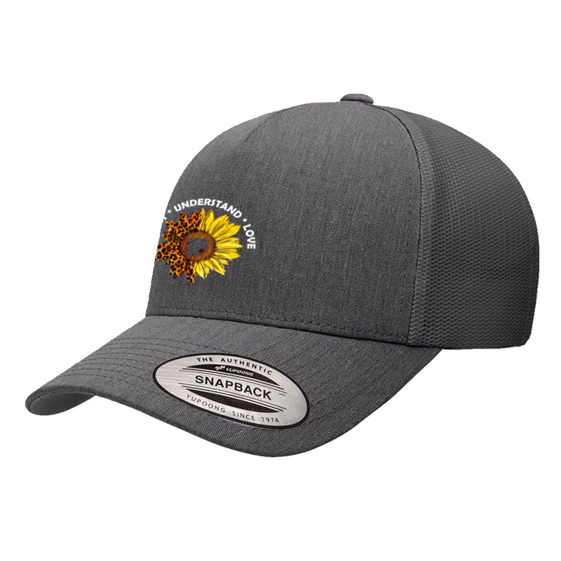 Accept Understand Love Sunflower Leopard Autism Teacher Yupoong Trucker Cap by LindsayYuh | Artistshot