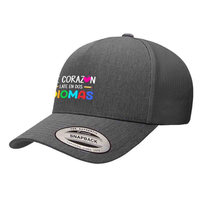 Mi Corazon Late En Dos Idiomas, Bilingual Spanish Teacher Yupoong Trucker Cap by CUSER3146 | Artistshot