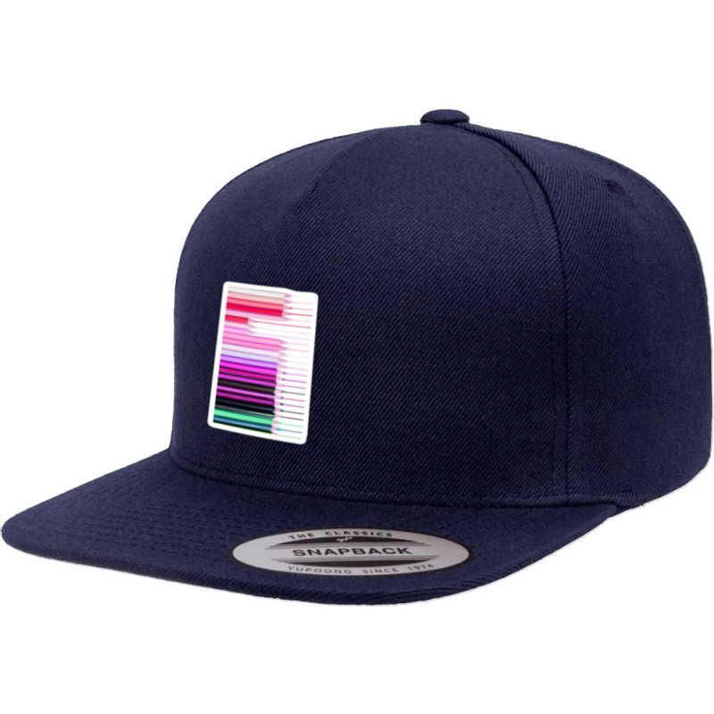 Elegant Pink White And Black Modern Geometric 17464414 5 panel snapback cap by Sri66 | Artistshot