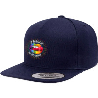 Lgbt Pride Lgbtq I Licked It So It's Mine Sexy Rainbow Lips T Shirt 5 Panel Snapback Cap | Artistshot