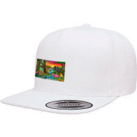 African Paradise Premium Scoop 5 Panel Snapback Cap | Artistshot