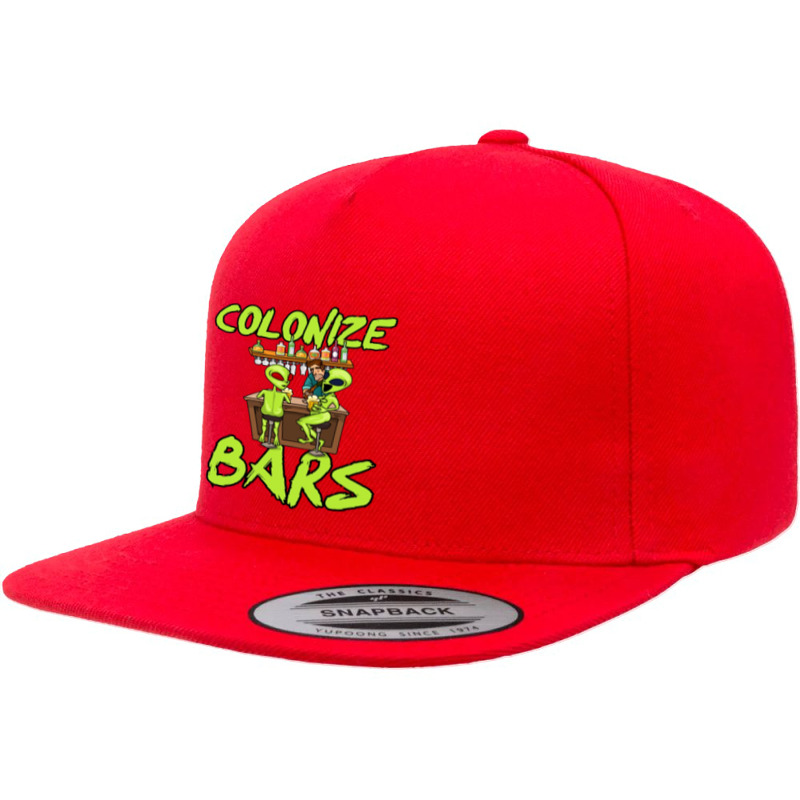 Colonize Mars 5 Panel Snapback Cap | Artistshot