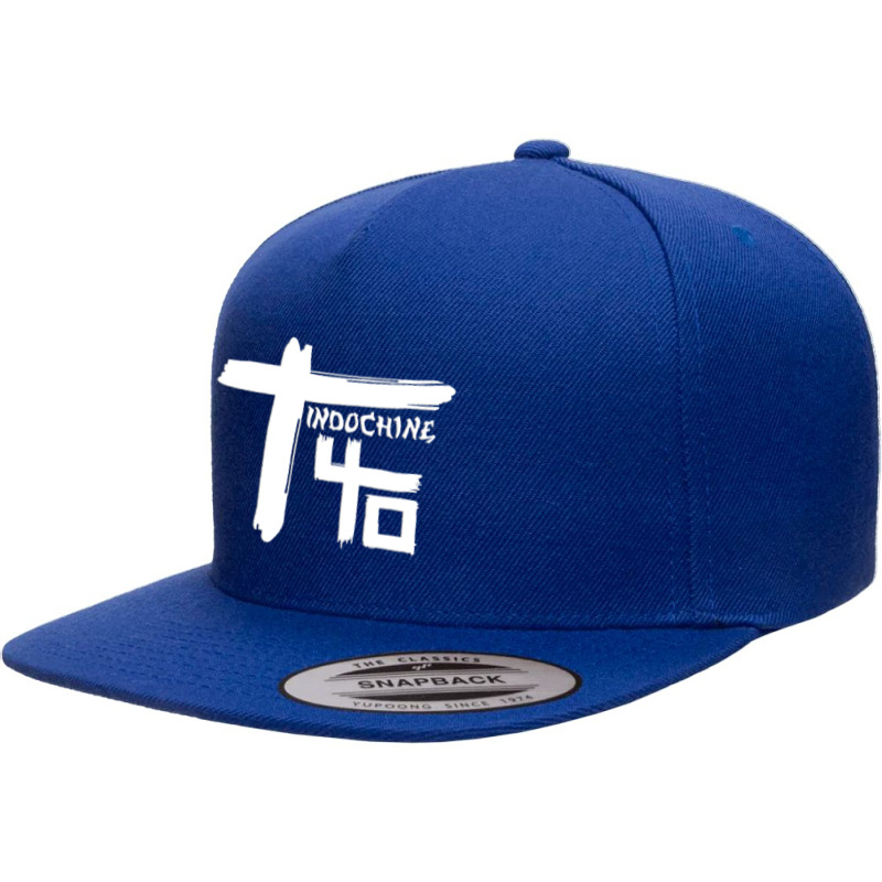 Indochine - French Pop Rock And New Wave 5 Panel Snapback Cap | Artistshot