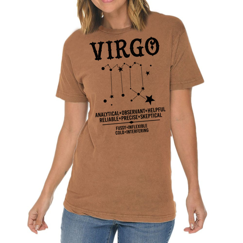 Virgo Zodiac Sign Vintage T-shirt | Artistshot