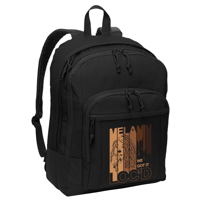 Melanin Drippin We Got It Loc'd Black Afro Natural Hair Pullover Hoodi Basic Backpack | Artistshot