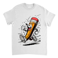 A Playful Pencil Character Classic T-shirt | Artistshot