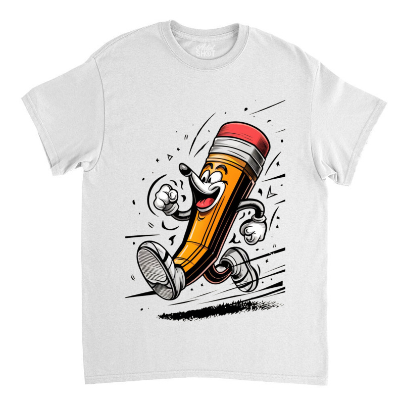 A Playful Pencil Character Classic T-shirt by Charity Aduset | Artistshot