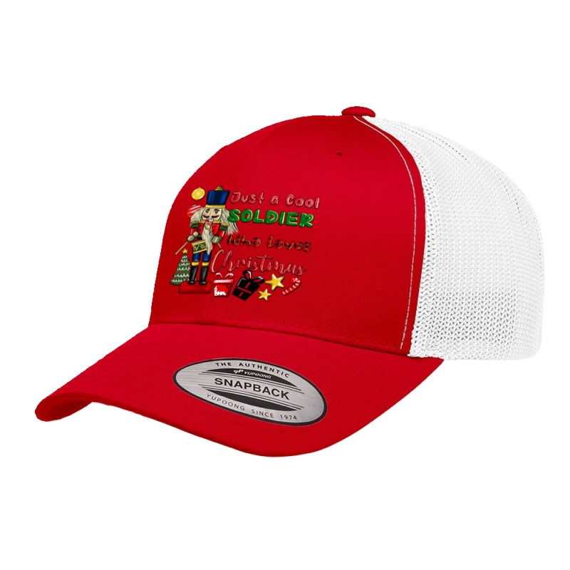 Just A Cool Soldıer Who Loves Christmas Retro Trucker Cap | Artistshot