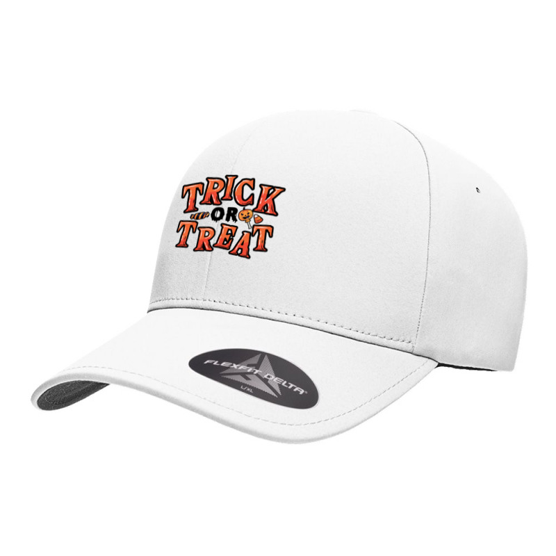 Trick Or Treat T Shirtcute Trick Or Treat Halloween Candy Sweets Costu Seamless Cap | Artistshot