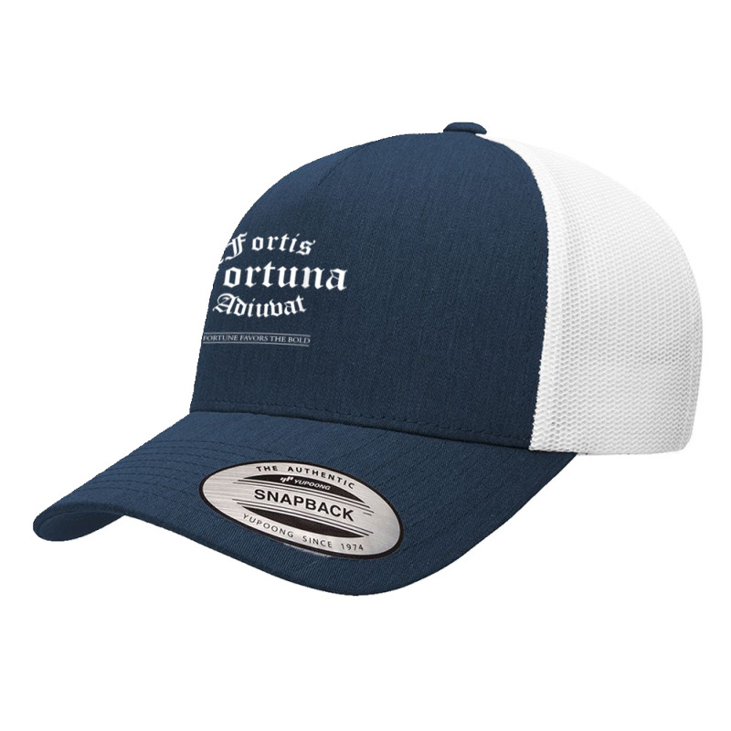 Fortis Fortuna Adiuvat Latin Quote T Shirt Yupoong Trucker Cap by aryanahjerich | Artistshot