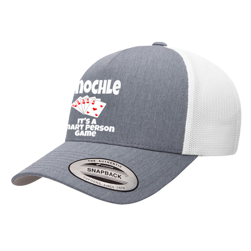 Funny Pinochle It's A Smart Person Game Card Game Playing Premium T Sh Yupoong Trucker Cap by agueron | Artistshot