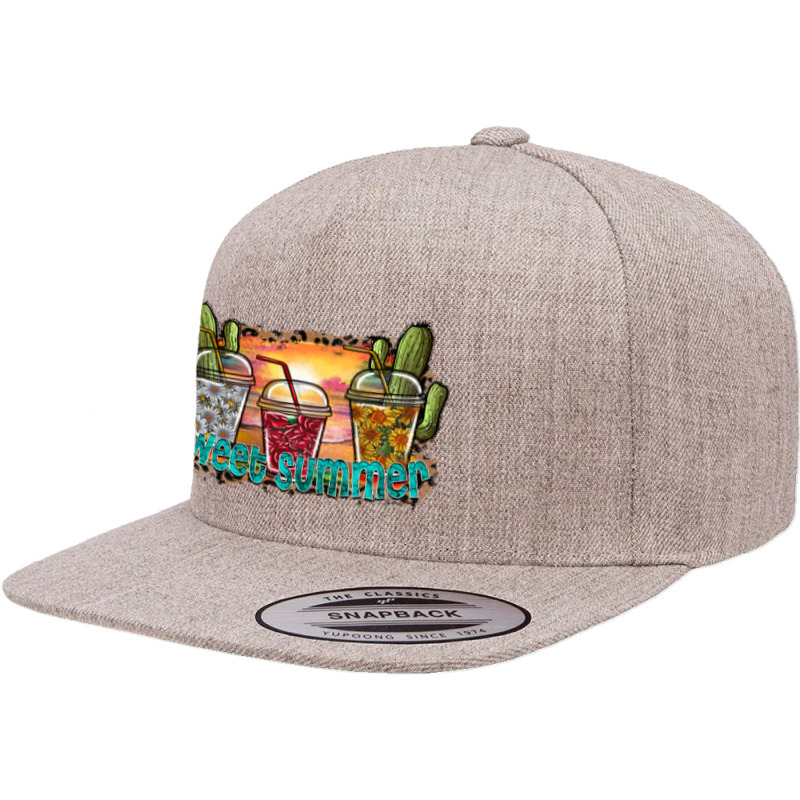 Sweet Summer 5 panel snapback cap by SublimationCraftShop | Artistshot