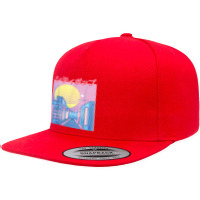 Japan City Pop Kawaii 80s Japanese Anime Music Aesthetic T Shirt 5 Panel Snapback Cap | Artistshot