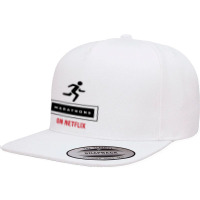 Marathons On Movies 5 Panel Snapback Cap | Artistshot