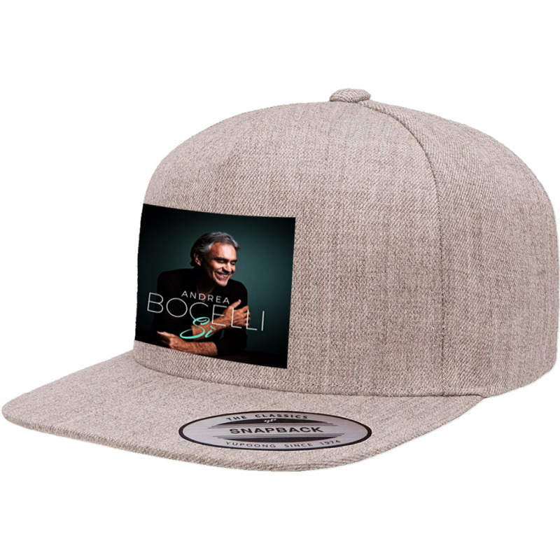 Andrea Bocelli -  Italian Operatic Tenor And Multi-instrumentalist 5 panel snapback cap by whisker | Artistshot