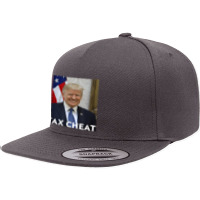 Tax Cheat Trump 5 Panel Snapback Cap | Artistshot