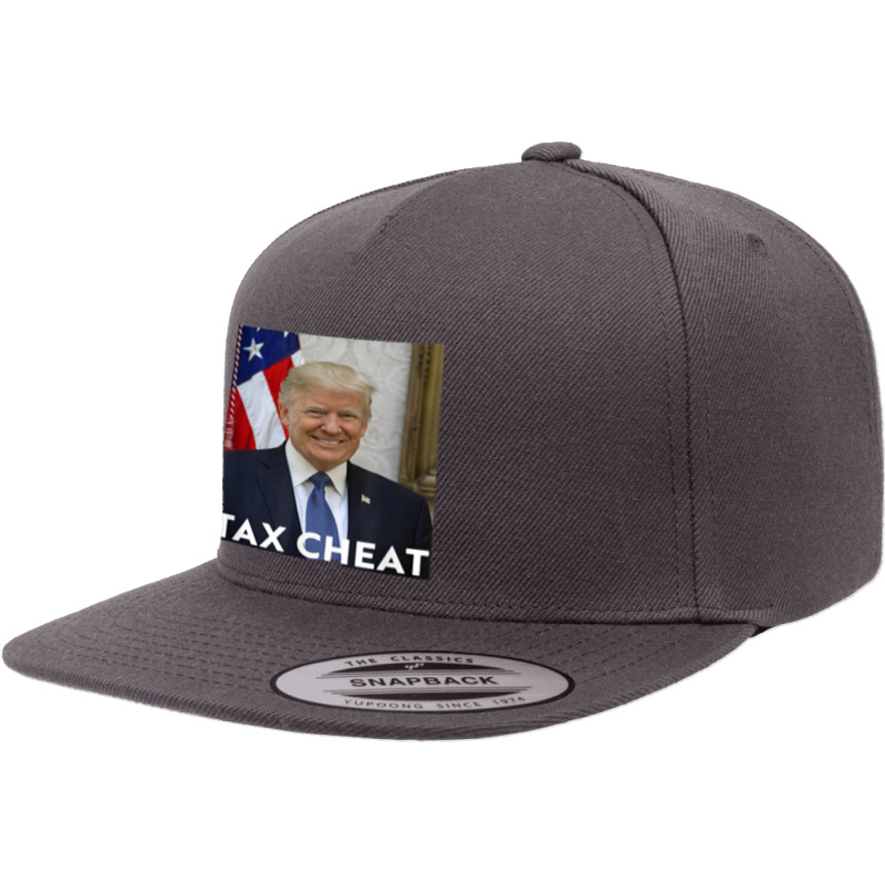 Tax Cheat Trump 5 Panel Snapback Cap | Artistshot